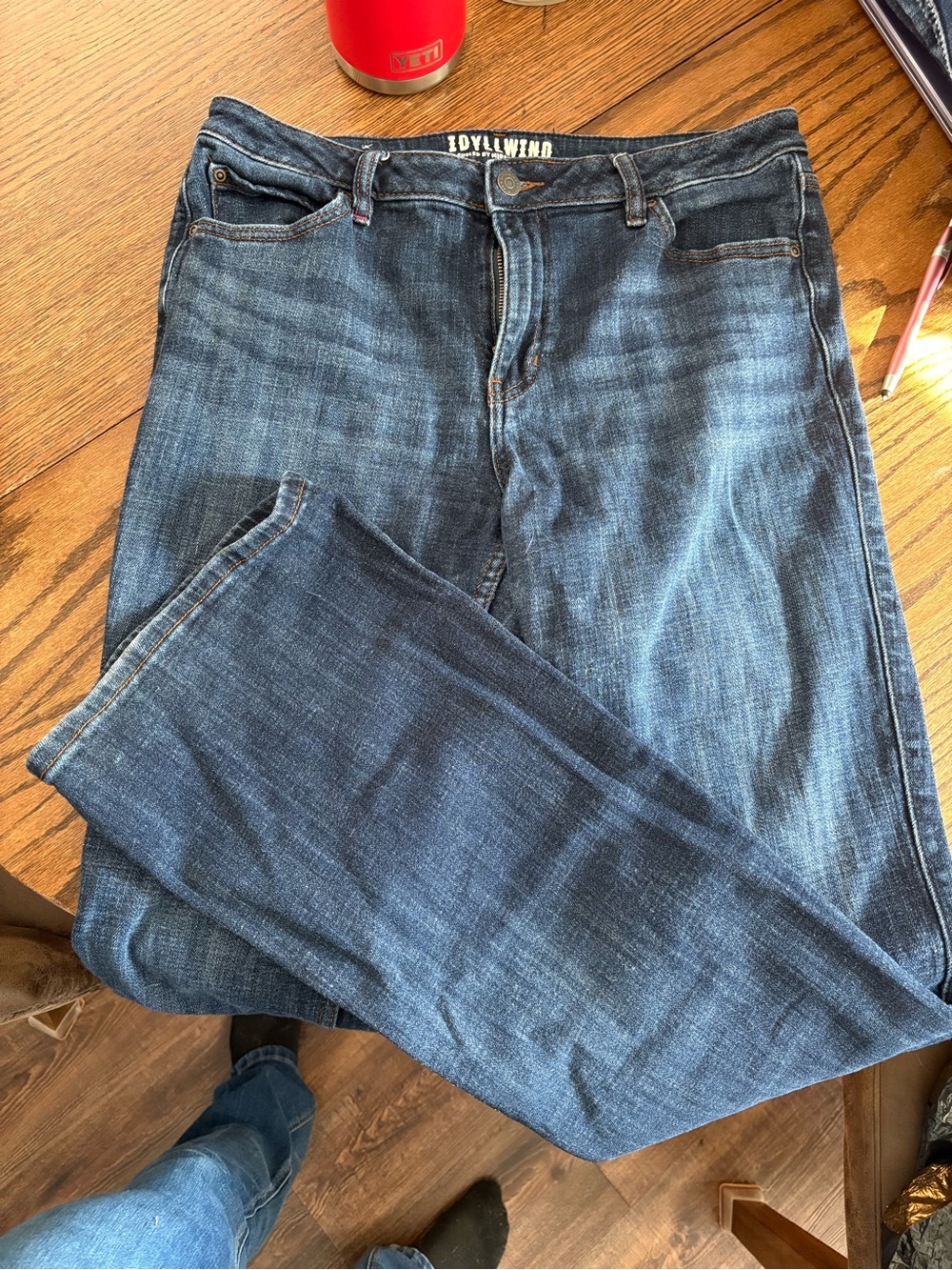 Idyllwind Men's Dark Blue Straight Jeans